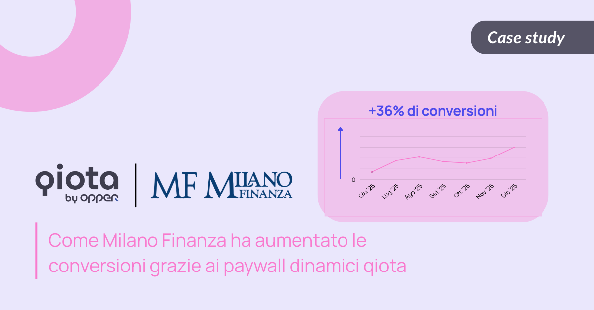 Come Milano Finanza ha aumentato del +36% le conversioni grazie ai paywall dinamici qiota