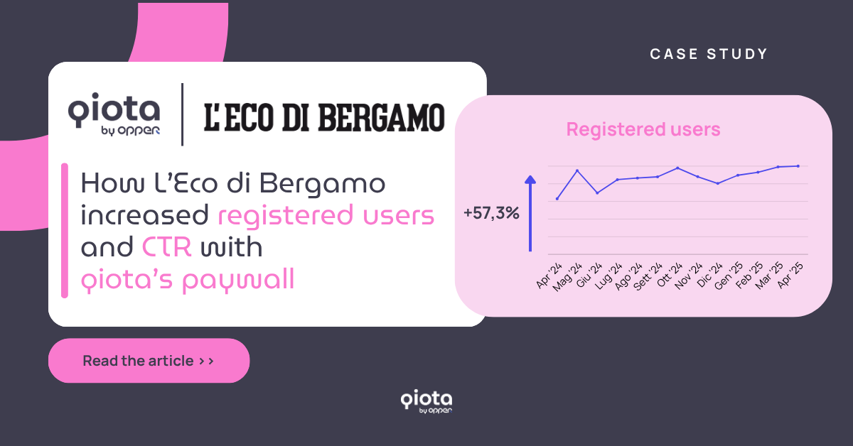 How L’Eco di Bergamo increased registered users and CTR